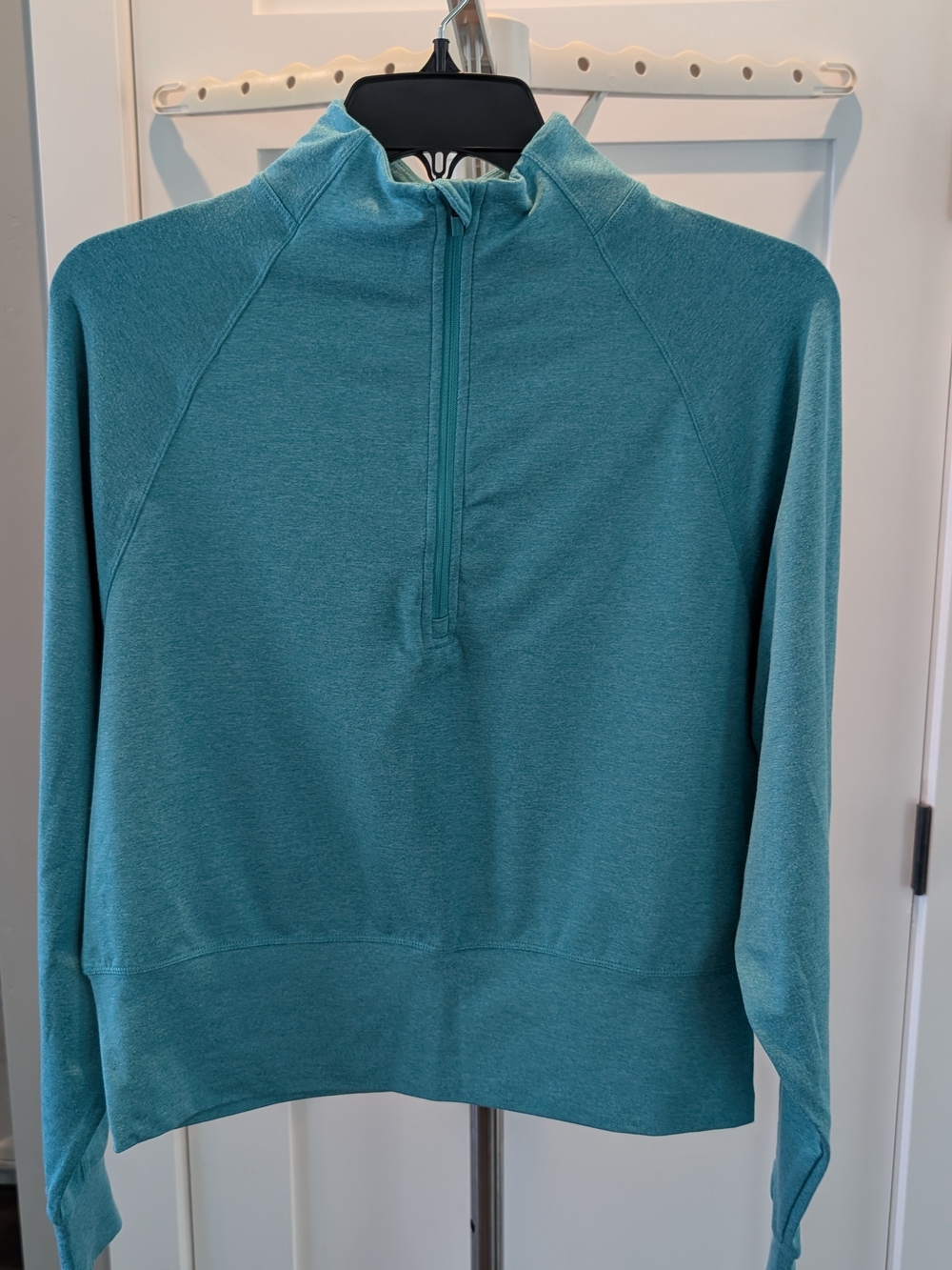 Danskin Teal Half Zip - Picture 3 of 11